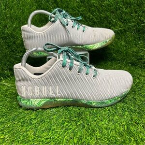 NOBULL Gray and Green Sneakers